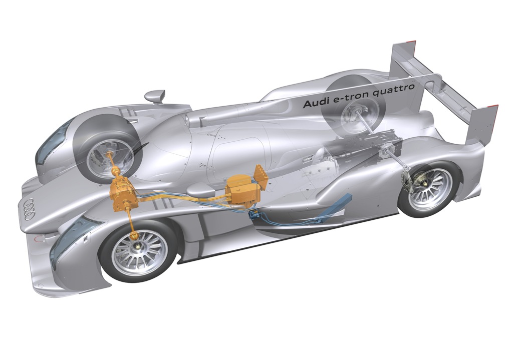 Teknikken som det ser ud indenfor i R18 e-tron quattro
(Foto: Audi Motorsport)